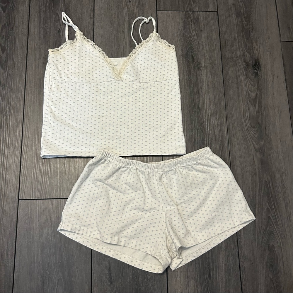 Brandy Melville Blue Hearts Set